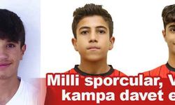 Milli sporcular, Van'da kampa davet edildi